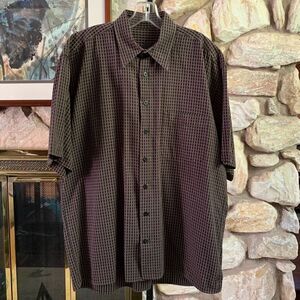 men’s Jack Lipson 100% cotton short sleeve button up shirt